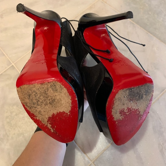 Christian Louboutin Farfamesh glitter bootie - Picture 3 of 8